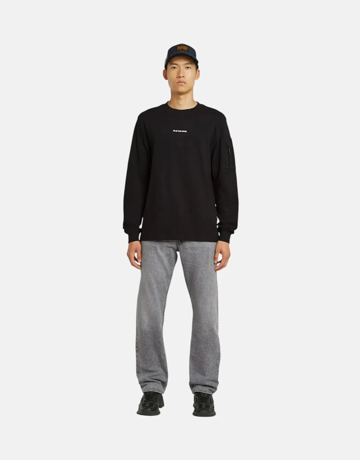 G-Star RAW Checquard Pocket Tweeter Black T-Shirt - Image 4