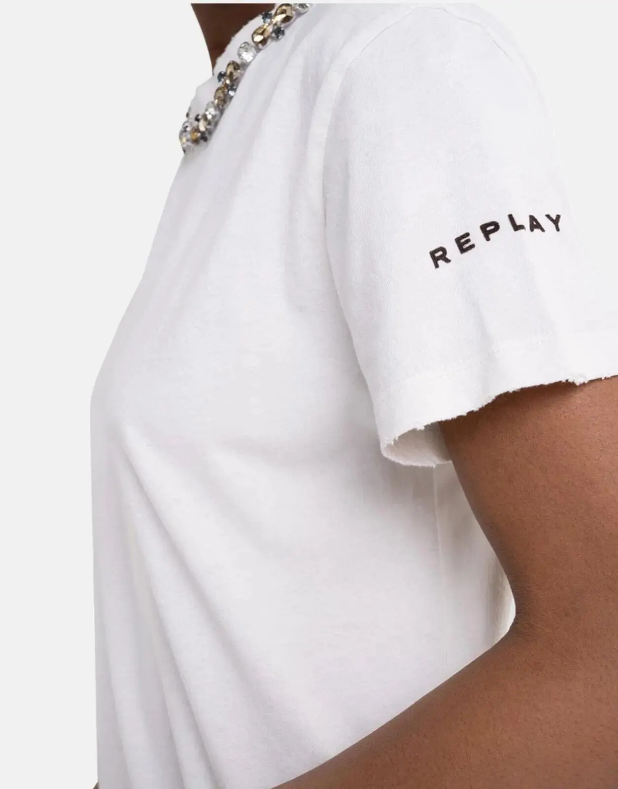 Replay Rhinestone Applique T-Shirt - Image 5